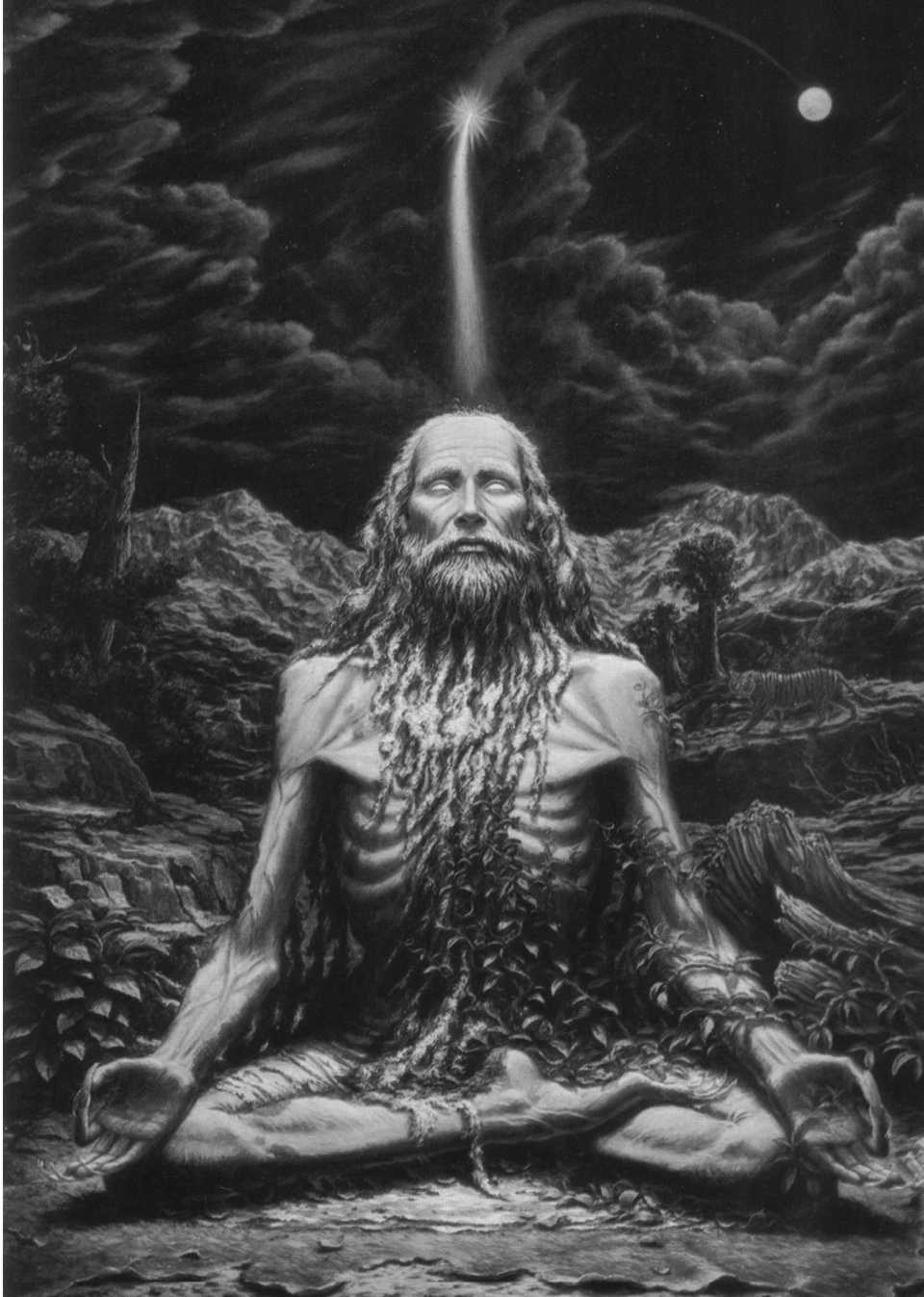 Indischer Yogi in mystischer Versenkung (Meditation)
