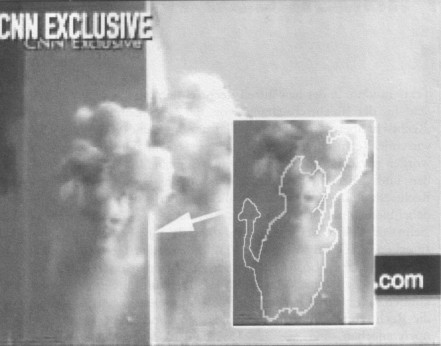 Bild der Rauchwolke beim Terroranschlag in New York am 11.9.2001